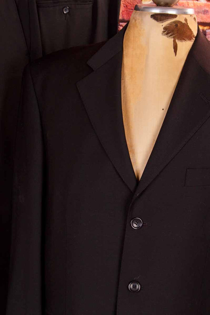 eleganter Wolle Anzug schwarz