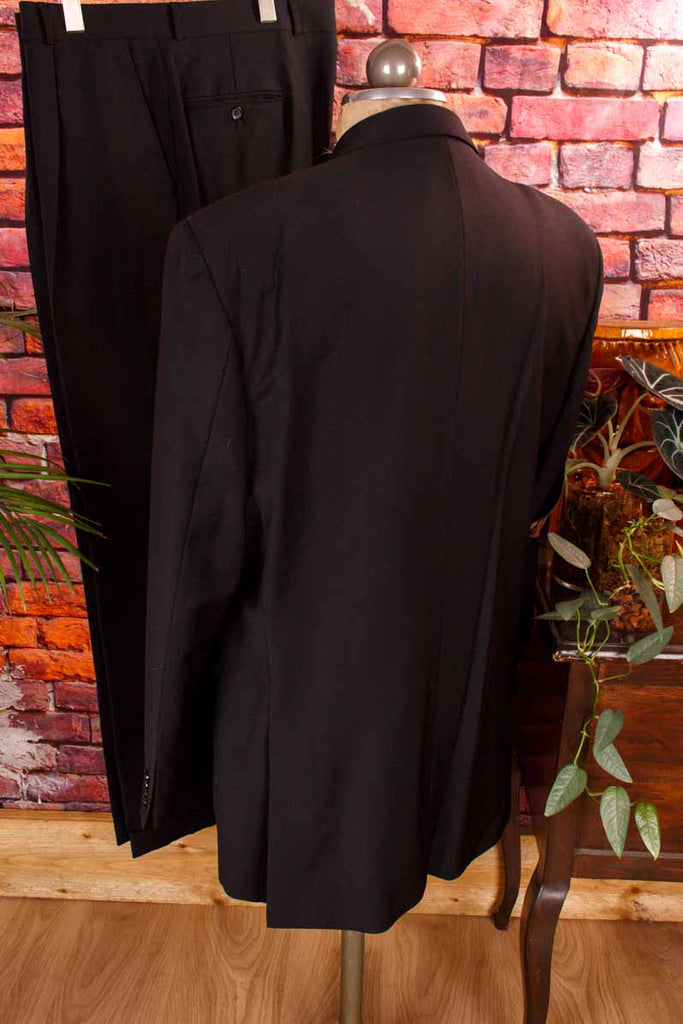 eleganter Wolle Anzug schwarz