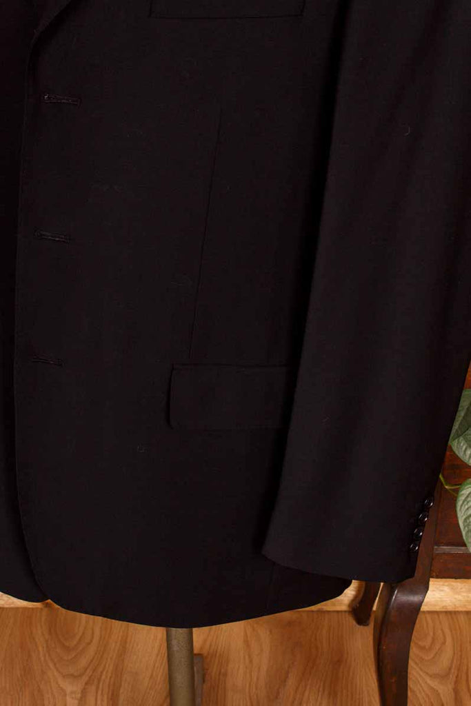 eleganter Wolle Anzug schwarz