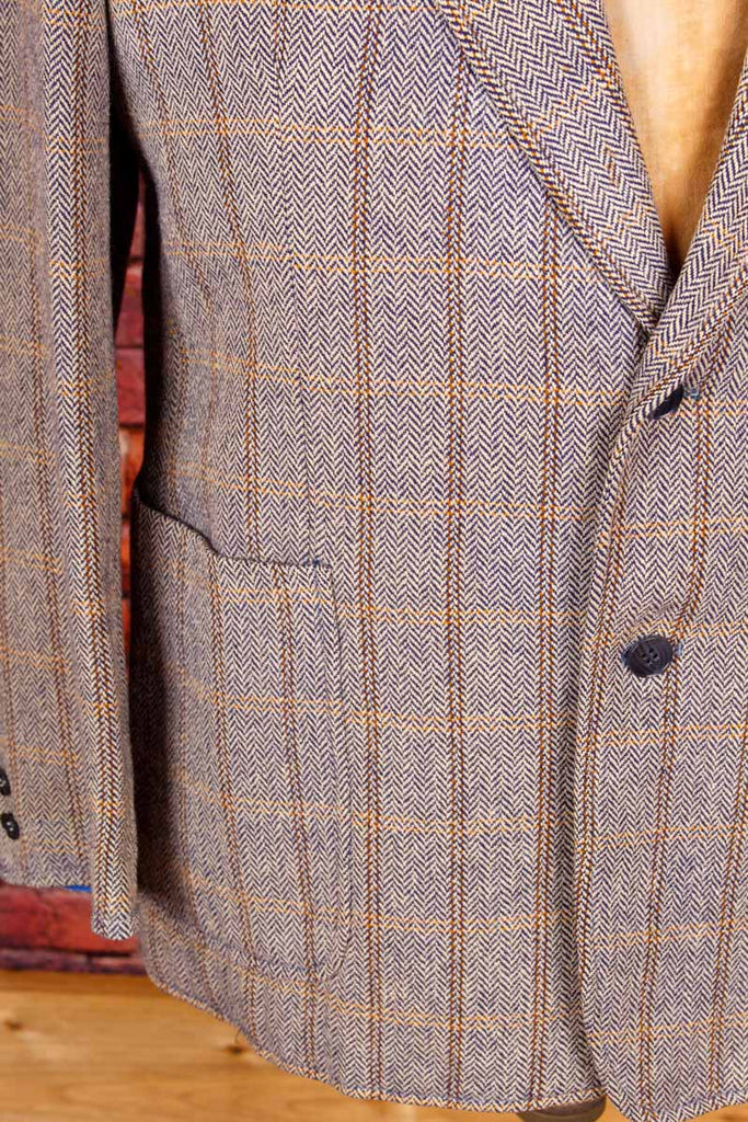 DDR Tweed Sakko beige kariert