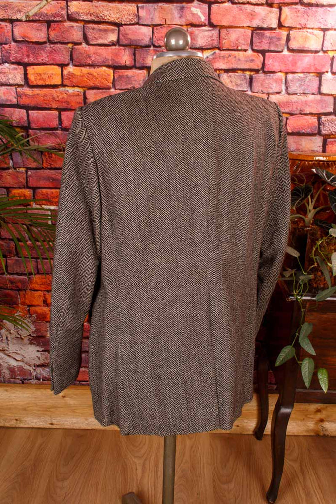 70s Tweed Sakko Fischgrät