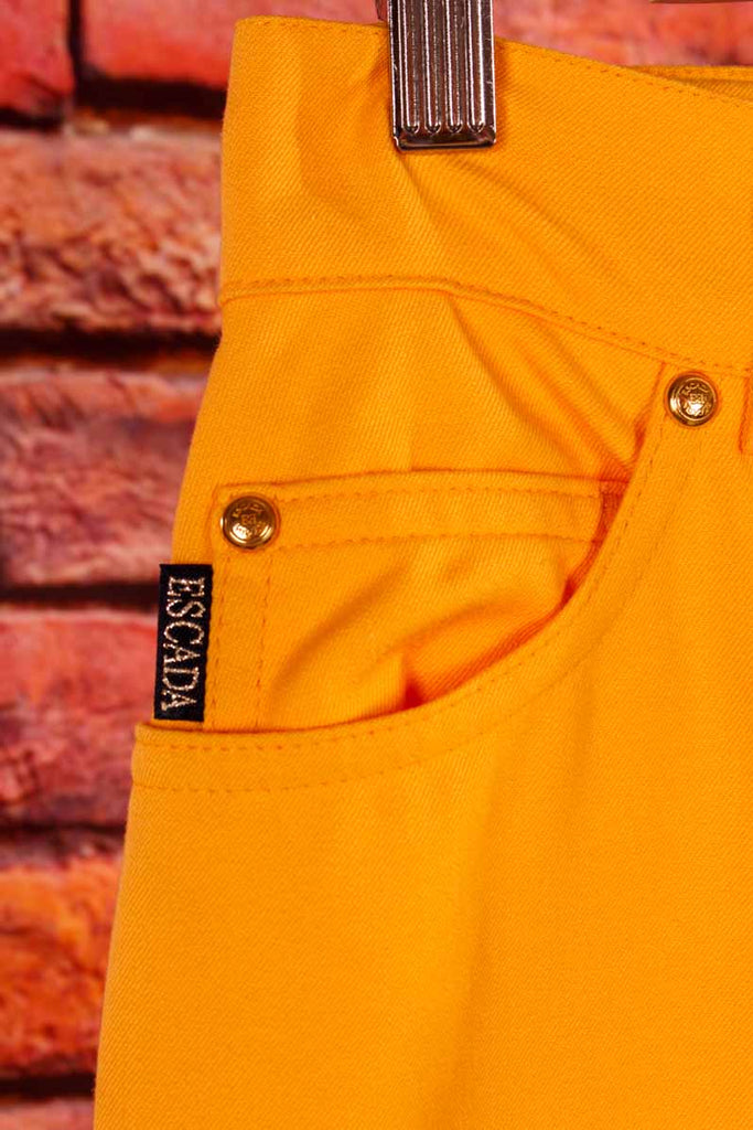 Vintage ESCADA Stretchjeans sonnengelb