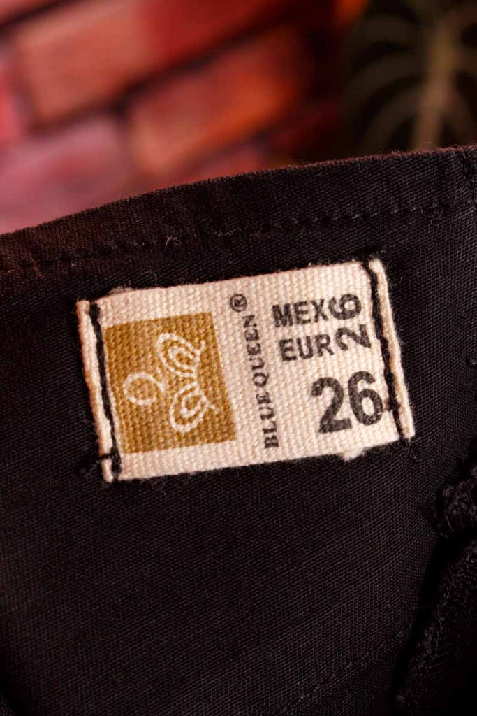 Sexy Cut Out Jeans schwarz Strass