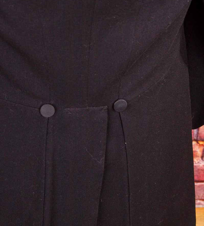 antiker Gehrock schwarz Wolle