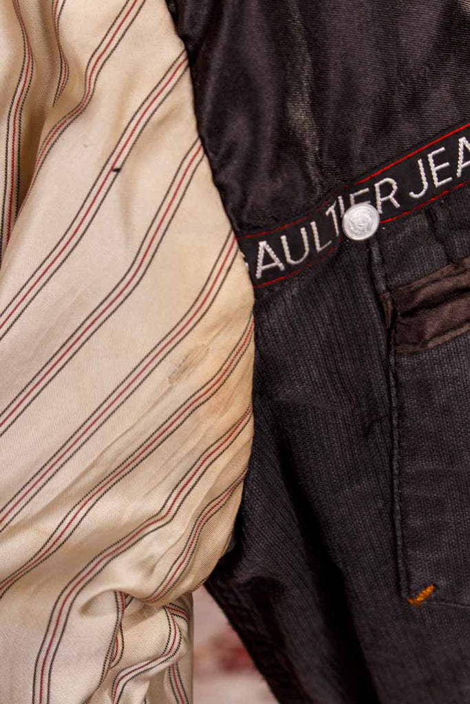 Gaultier reversible Cord Jeansjacke