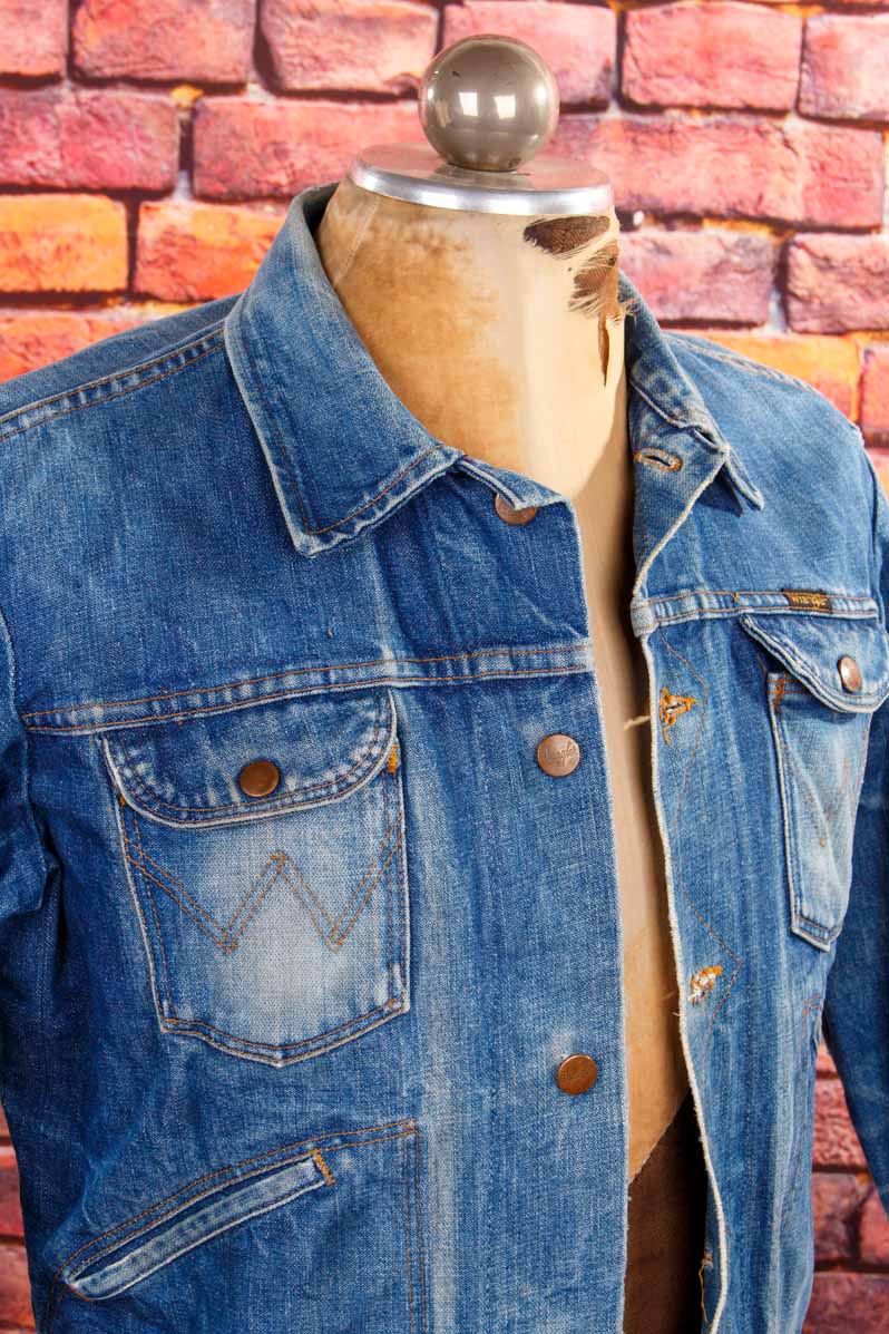 70s Wrangler Jeansjacke blau