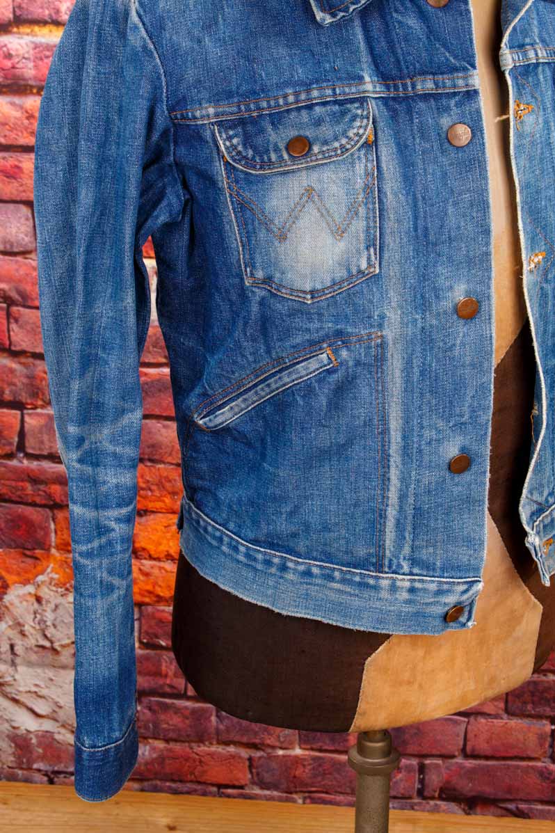 70s Wrangler Jeansjacke blau