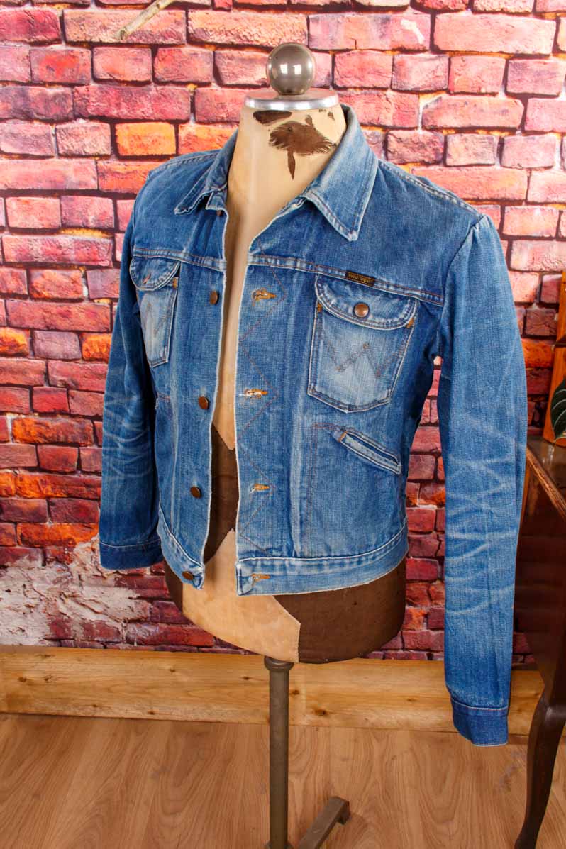 70s Wrangler Jeansjacke blau