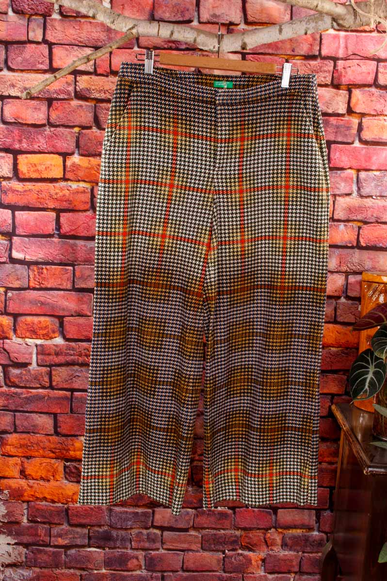 Benetton Palazzo Hose kariert