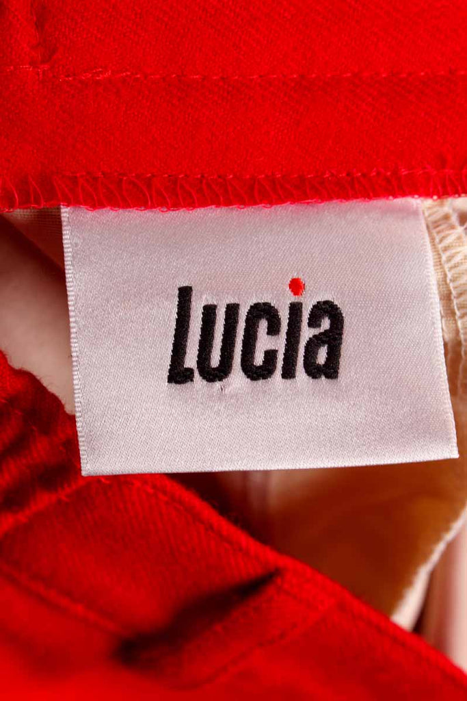 Woll Hose rot Bügelfalte