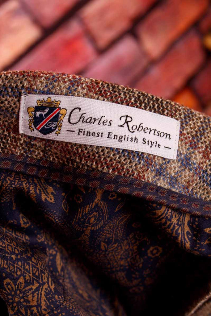 Charles Robertson Wollhose Glencheck