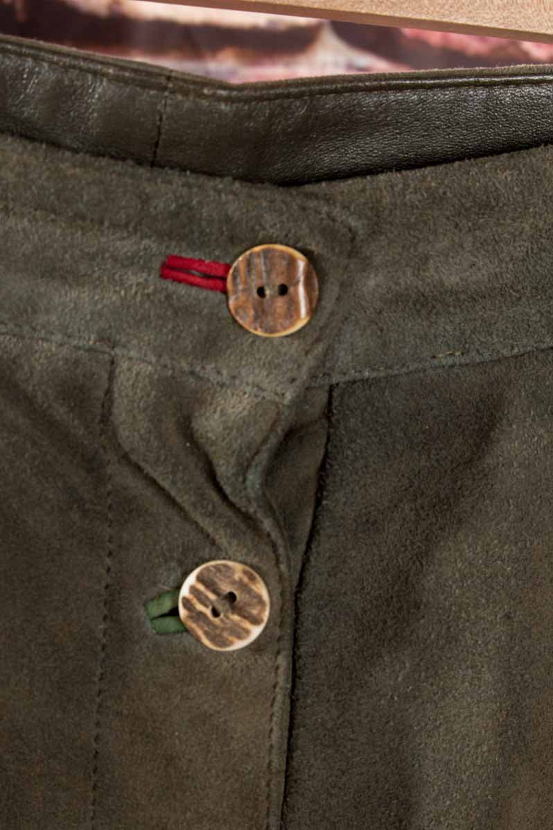Ziegenvelours Lederhose Diana Antik