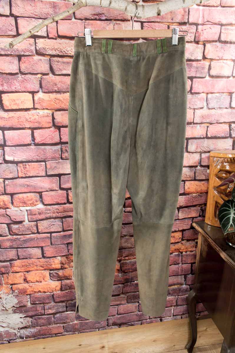 Ziegenvelours Lederhose Diana Antik