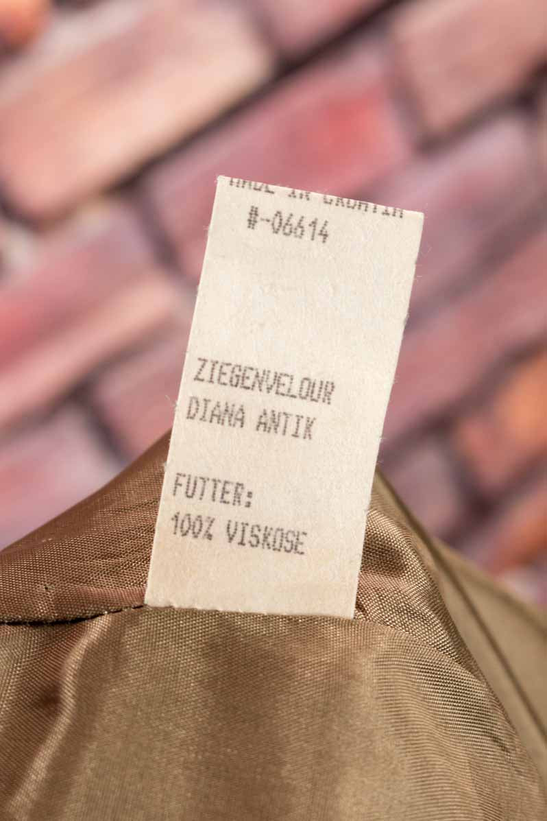 Ziegenvelours Lederhose Diana Antik