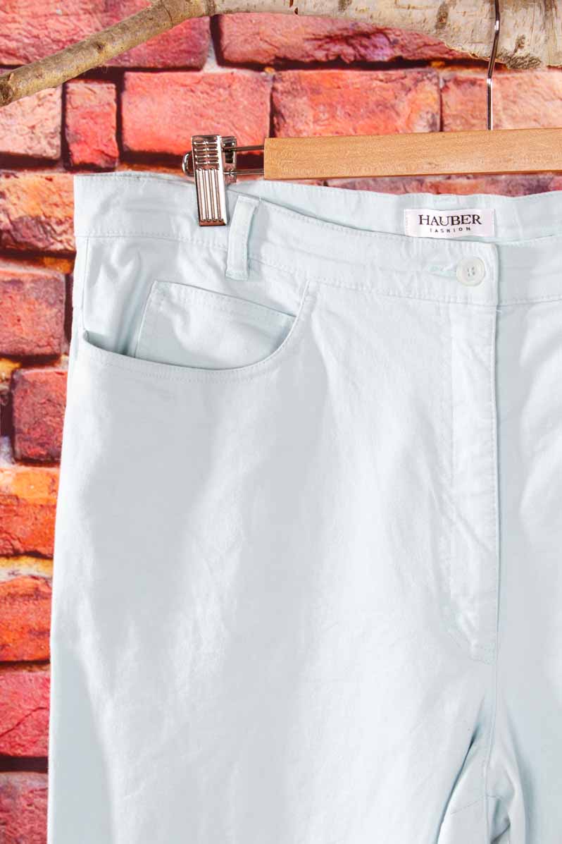 HAUBER Stretch Jeans türkis