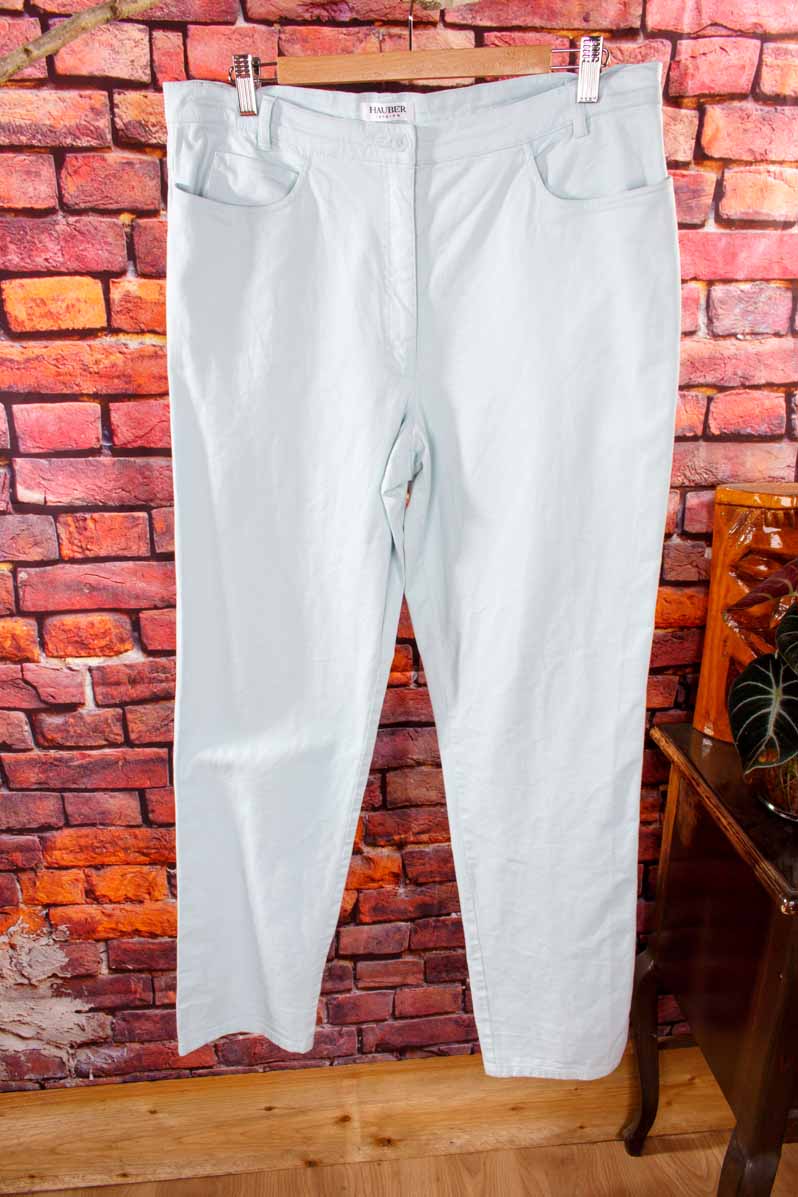 HAUBER Stretch Jeans türkis