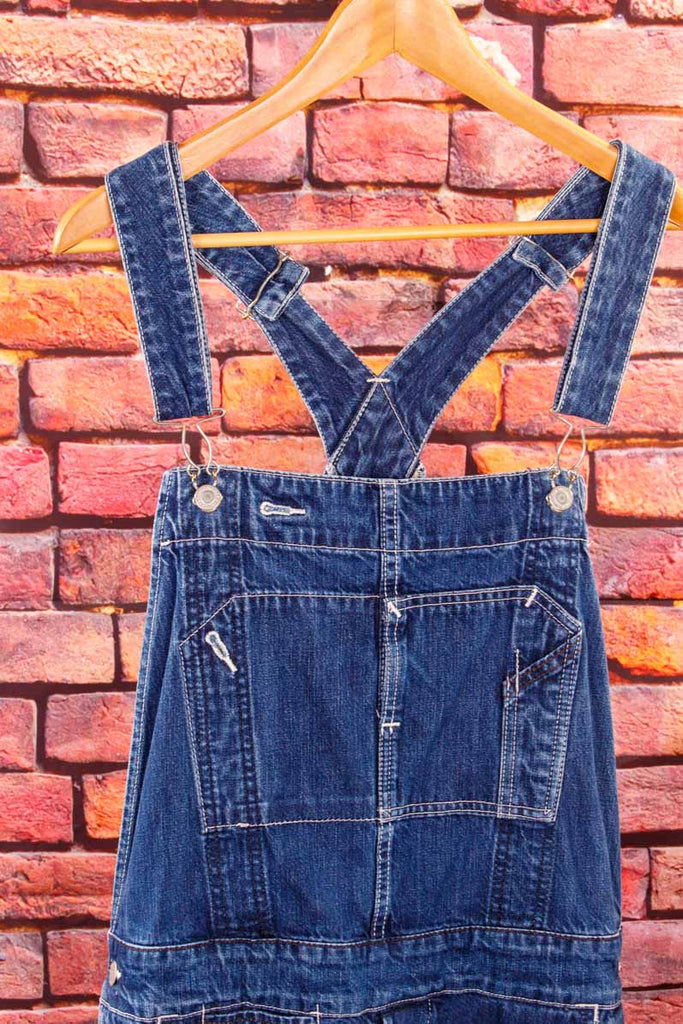 LEVIS Latzhose kurz blau
