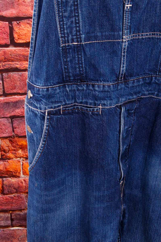 LEVIS Latzhose kurz blau