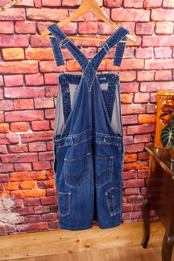 LEVIS Latzhose kurz blau