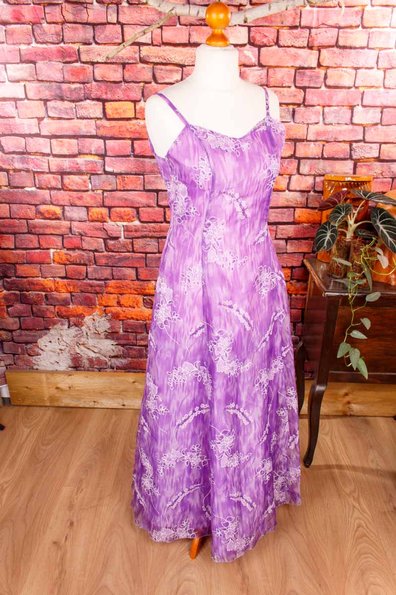 Abendkleid lila Glitzer
