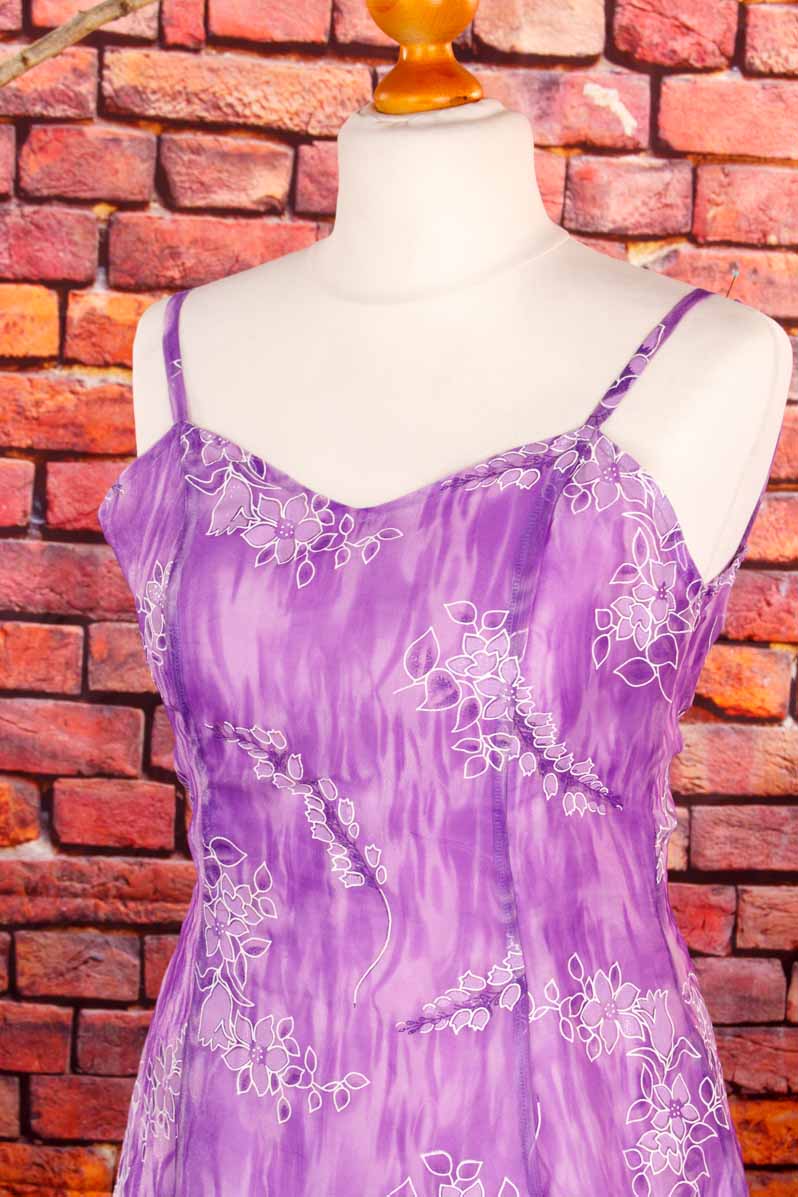 Abendkleid lila Glitzer