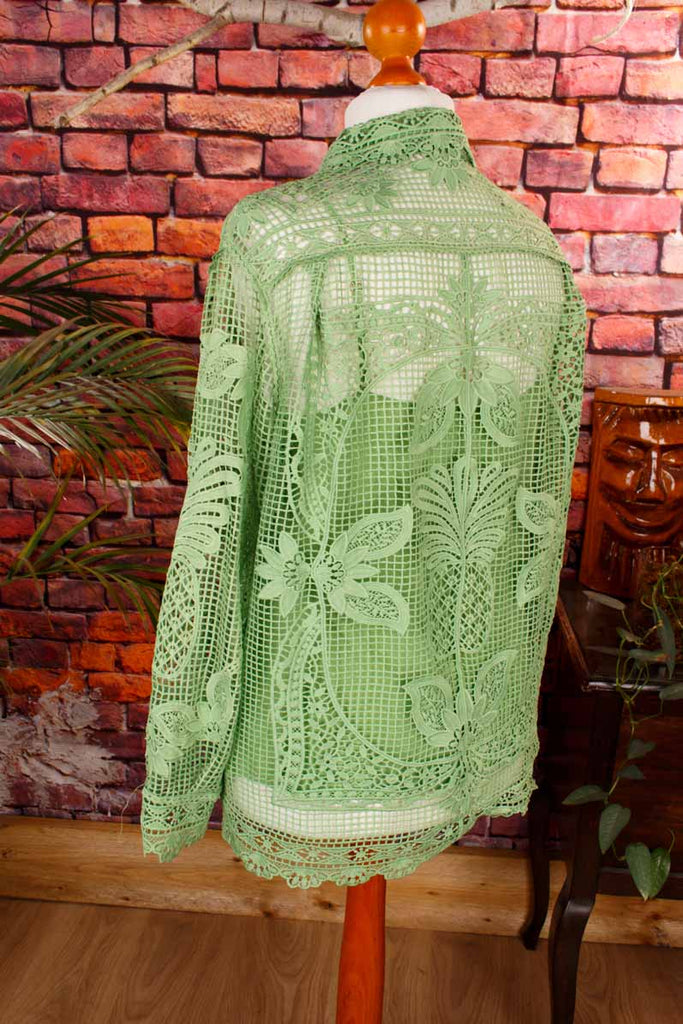 FARM Rio Green Guipire Shirt