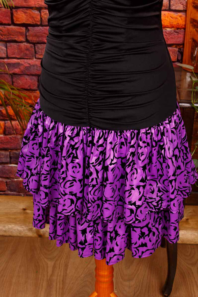 80er Partykleid schwarz pink