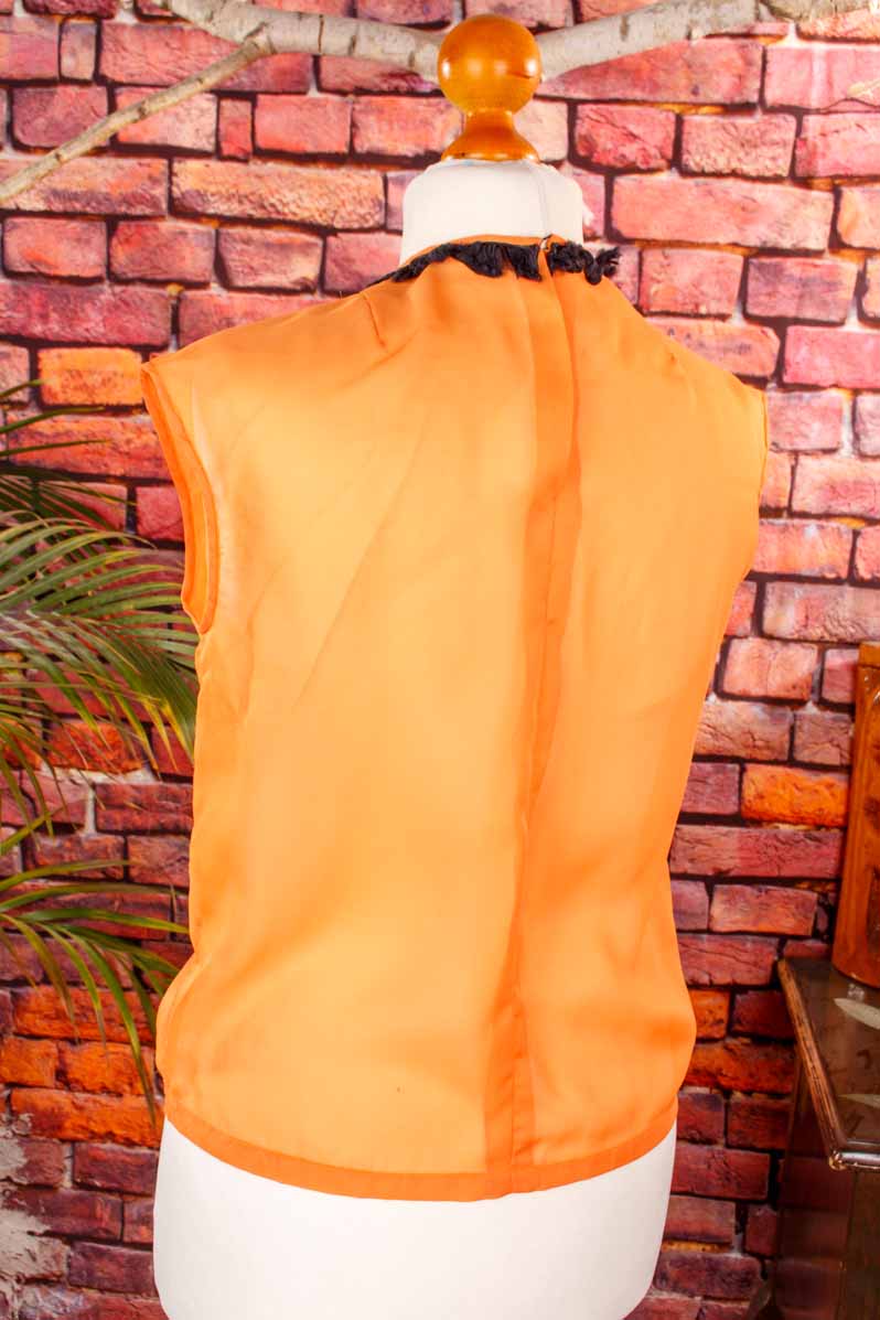 60s Top orange transparent