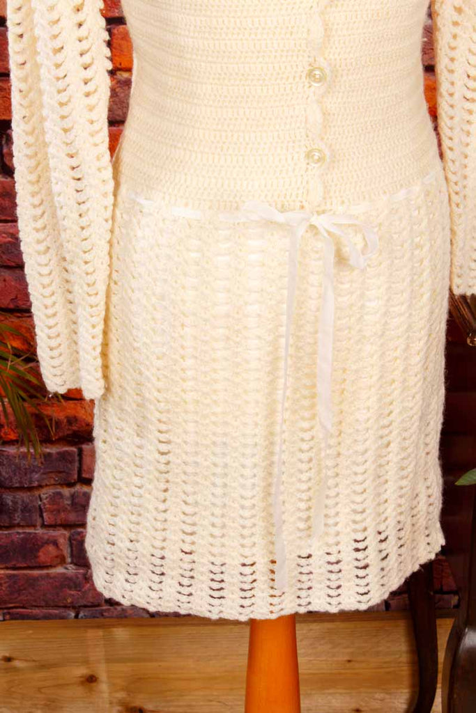 Häkelkleid offwhite