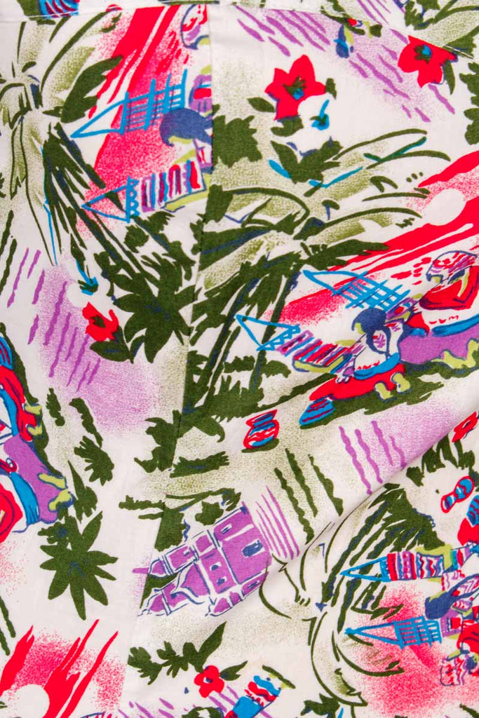 80s Sommerkleid Baumwolle