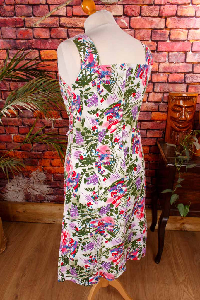 80s Sommerkleid Baumwolle