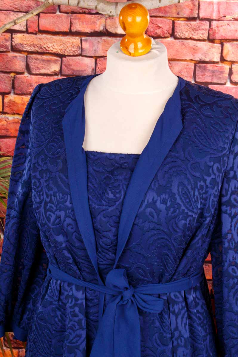 Vintage Abendkleid blau