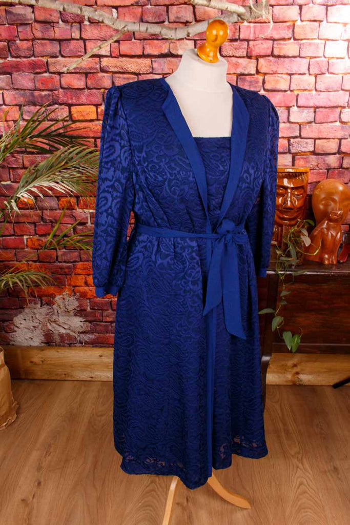 Vintage Abendkleid blau