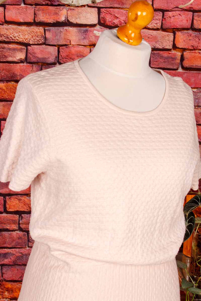 Strickkleid rosa Baumwollmix