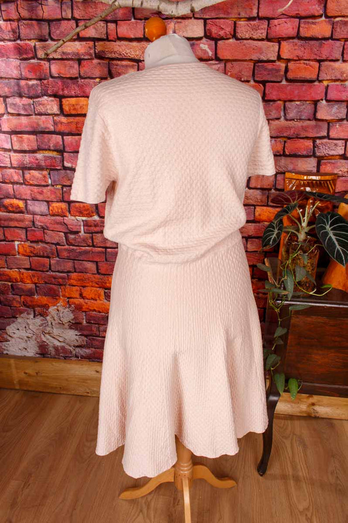 Strickkleid rosa Baumwollmix