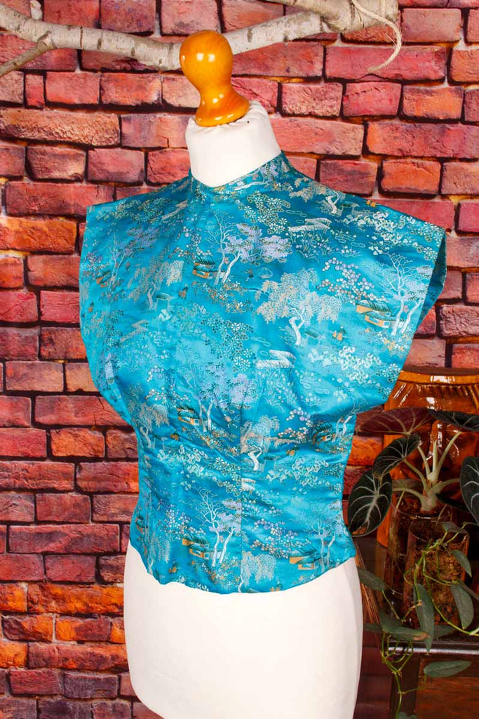 Rockabella Satin Top türkis