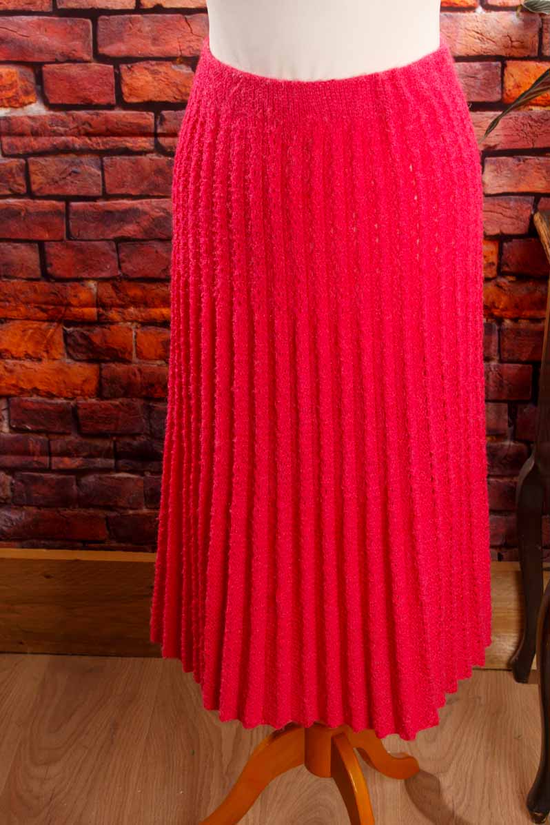 Strickrock pink Lochmuster
