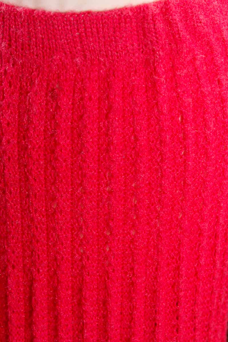 Strickrock pink Lochmuster