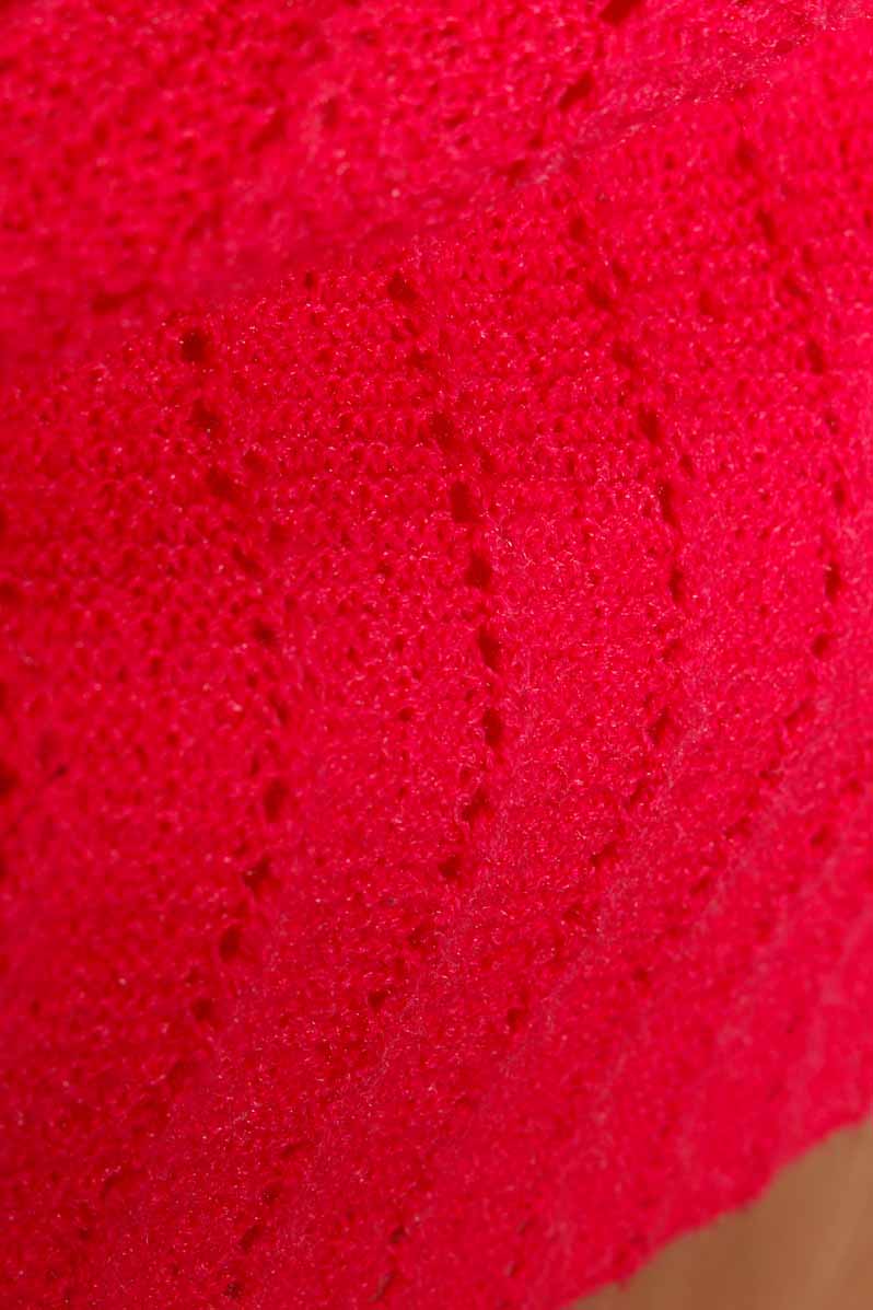 Strickrock pink Lochmuster