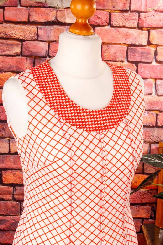 Stretchkleid rot kariert