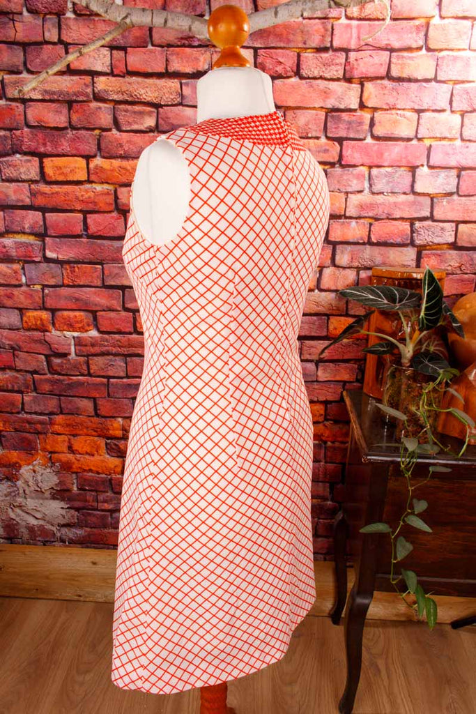 Stretchkleid rot kariert