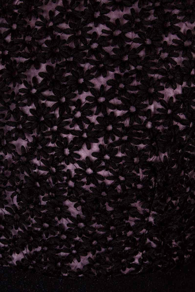 Vintage Abendkleid schwarz Glitzer