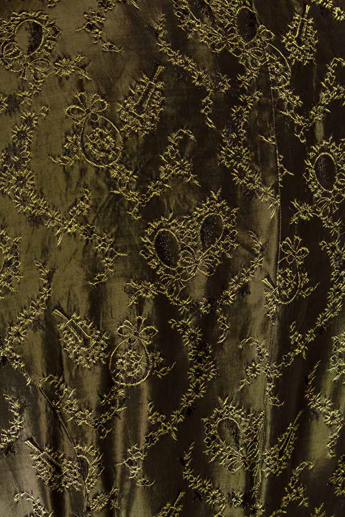 Brokat Abendkleid grün elegant