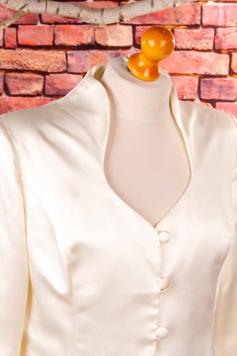 Brautjacke creme Satin
