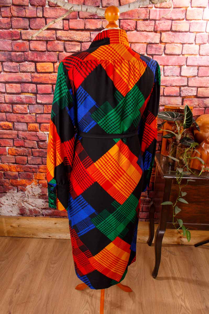 Extravagantes Wollkleid leuchtend bunt PETER HAHN