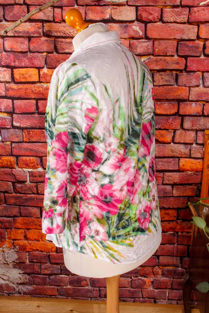 Sommermann Bluse Blumenmuster