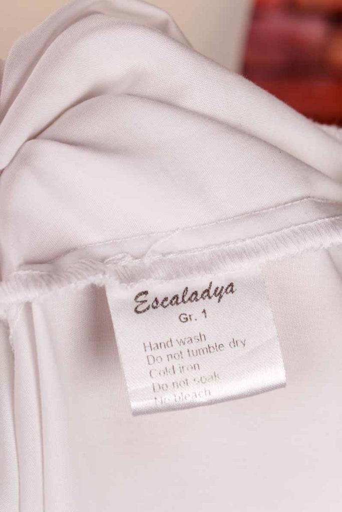 Escaladya Langbluse Tunika weiß