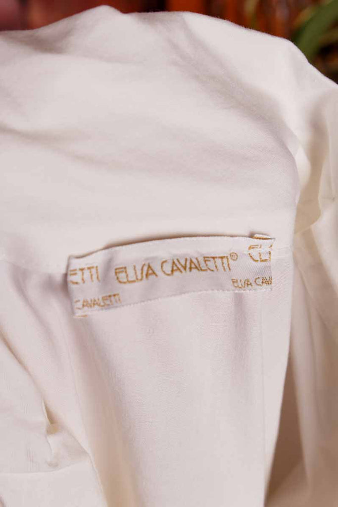 Elisa Cavaletti Rüschenbluse weiß
