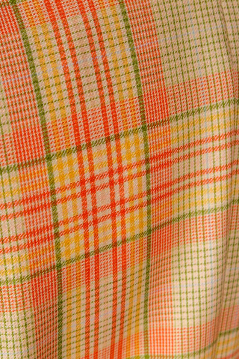 Peter Hahn Wolle Blazer orange kariert