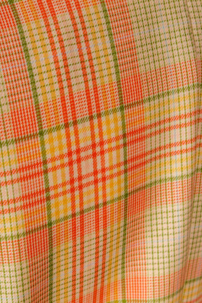 Peter Hahn Wolle Blazer orange kariert